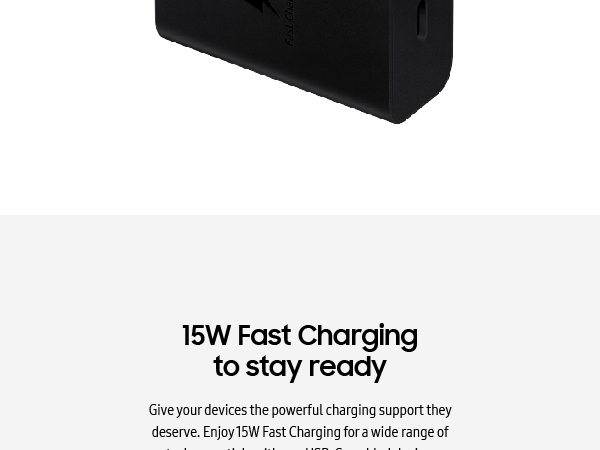 Samsung 15W Power Adapter Black