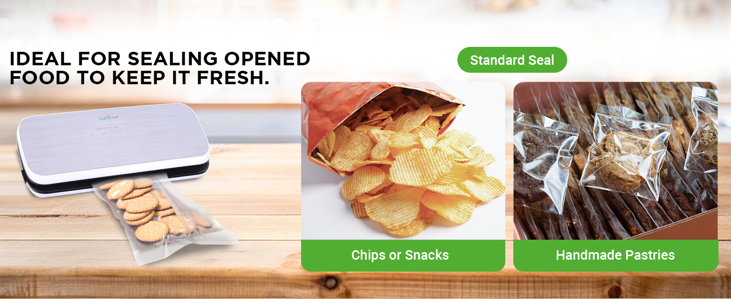 snack sealing chips cookies pastries fresh food airtight storage homemade