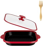 Microwave Grill Pan with Cover - Bacon Cooker, Crisper &amp; Grilled Cheese Maker, Microwave Cookware...