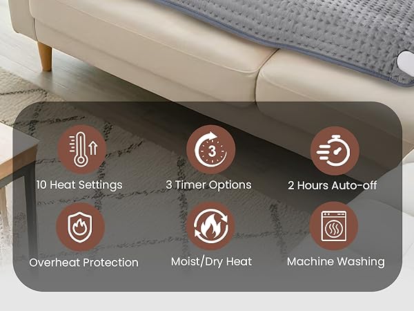 heating pad for back