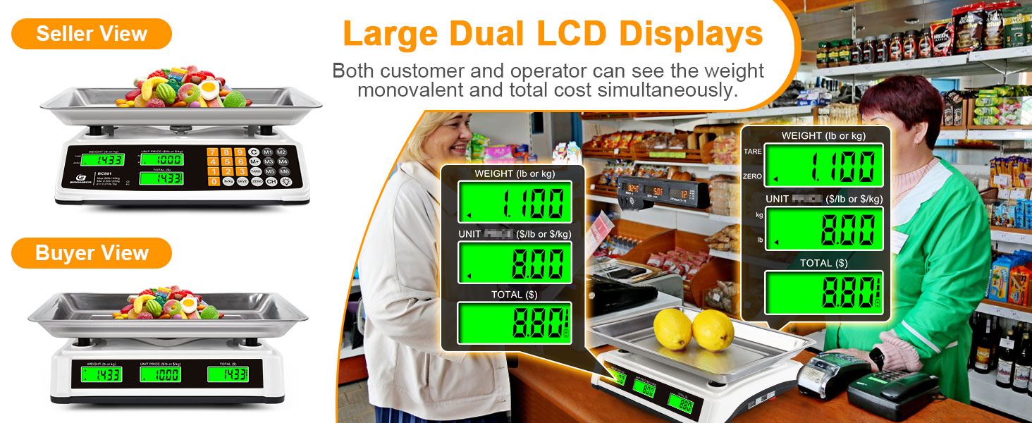 Commercial food scale