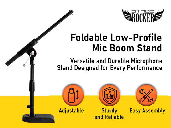 low profile mic boom stand