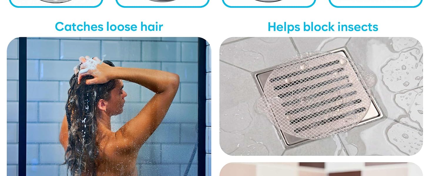 shower drain hair catcher disposable cover sticker tub trap for mesh bathtub protector anti clog
