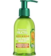 Garnier Fructis Sleek &amp; Shine Anti-Frizz Hair Serum for Frizzy, Dry Hair, Leave-In Argan Oil Infu...