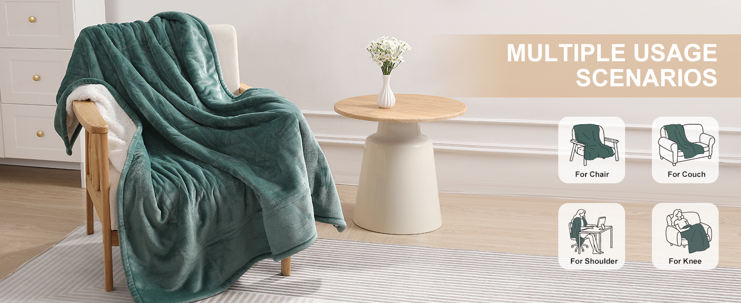 heating blanket throw