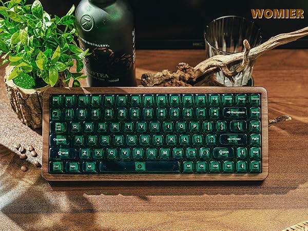 Retro 75% Keyboard with Color Multimedia Display Mechanical Gaming Keyboard, Hot Swappable