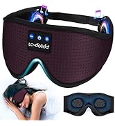 LC-dolida Sleep Headphones, 3D Sleep Mask Bluetooth Wireless, Sleeping Headphones for Side Sleepe...