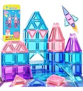 Soyee Magnetic Tiles Toddler Toys Travel Essential Games Magnet Building Blocks STEM Sensory Educ...