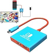 Switch Dock for Nintendo Switch Docking Station, Portable Switch TV Adapter Support 4K/60HZ Switc...