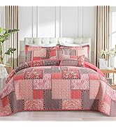 BEDIFANY Cotton King Quilt Set, Farmhouse King Size Quilt Bedding Set with 2 Pillow Shams, 3 PCs ...