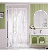 AmazerBath Shower Curtain Liner, 48x72 Clear Shower Curtain Liner, Waterproof Plastic Shower Line...