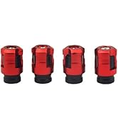 Ferianl 4 PCS Car Tire Valve Stem Caps, Leak-Proof Wheel Valve Stem Dust Cap, Personalized Alumin...