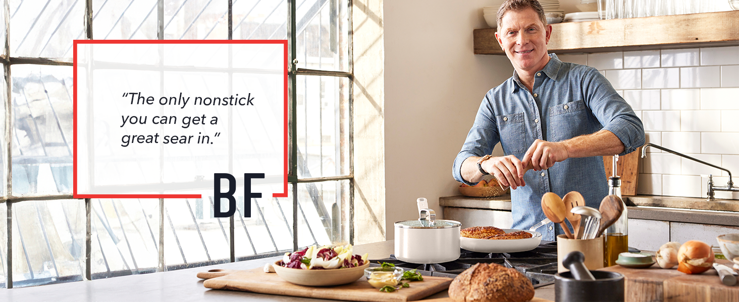 GreenPan, Ceramic Nonstick, PFAS-Free, Non-Toxic, Cookware, Frypans, Bobby Flay