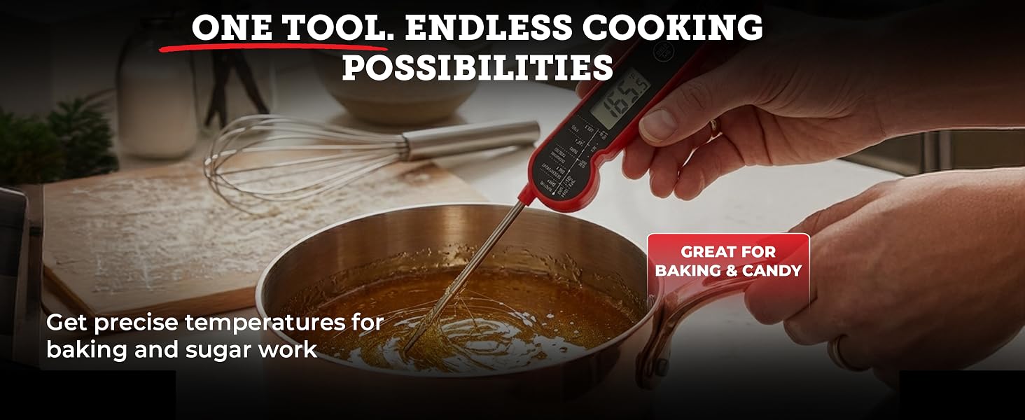 food-grade stainless steel temperature probe highlighting material quality and safety