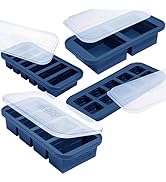 Souper Cubes Silicone Freezer Molds Gift Set with 2 Tbsp, 1/2, 1, and 2 Cup Silicone Freezer Tray...