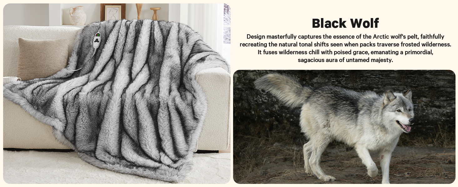 heated blanket heating electric blanket faux fur throw Christmas house warming gifts new home decor