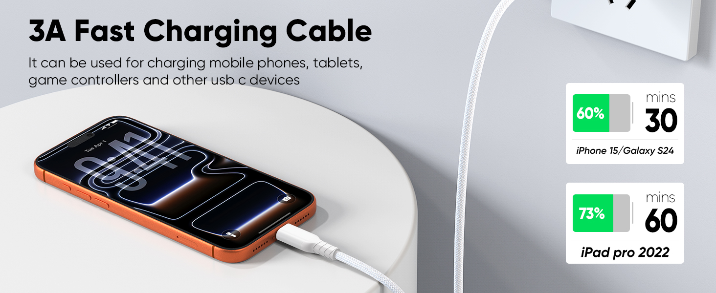 usb type c data transfer cable