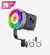 ULANZI RGB Video Light - 120W COB LED Video Light Photography Continuous Output Lighting with Ada...