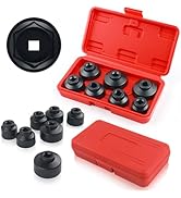 CXCCOI 7PCS Oil Filter Sockets with 3/8" Drive,Gear wrench Oil Filter Socket Set Includes 38mm/36...