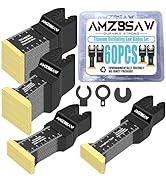 AMZBSAW 60PCS Titanium Oscillating Saw Blades Metal Cutting, 4 Types Multitool Blades Kits for Me...