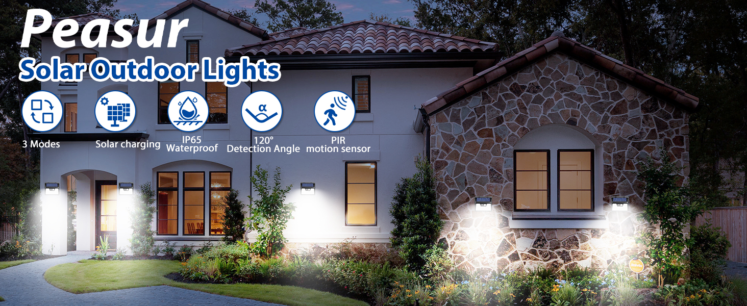 motion sensor solar lights for outside