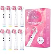 Irfatu Individually Packaged Replacement Toothbrush Heads for Oral B Braun,Professional Electric ...