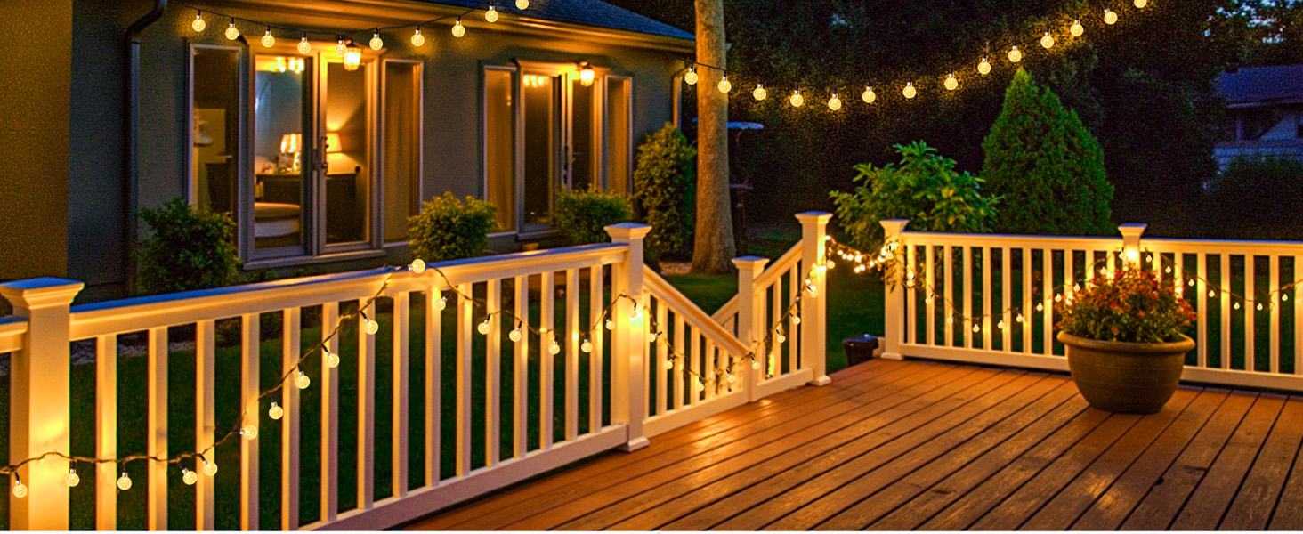 solar string lights outdoor waterproof