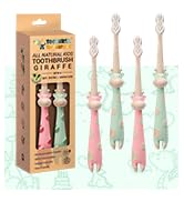 ANPEI ROARex Vegan Friendly All Natural Kids Toothbrush Made from Plants – Sweet Baby Giraffe