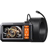 Digital Camera Borescope, Endoscope Camera with 4.3" IPS 1920P HD Screen, 16.4FT Long with 8 LED ...