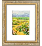Golden State Art,8x10 Ornate Picture Frame for 5x7 Photo with Mat or 8 x 10 Prints without Mat, R...