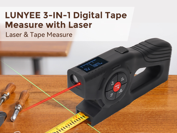 Digital Tape Measure with Laser