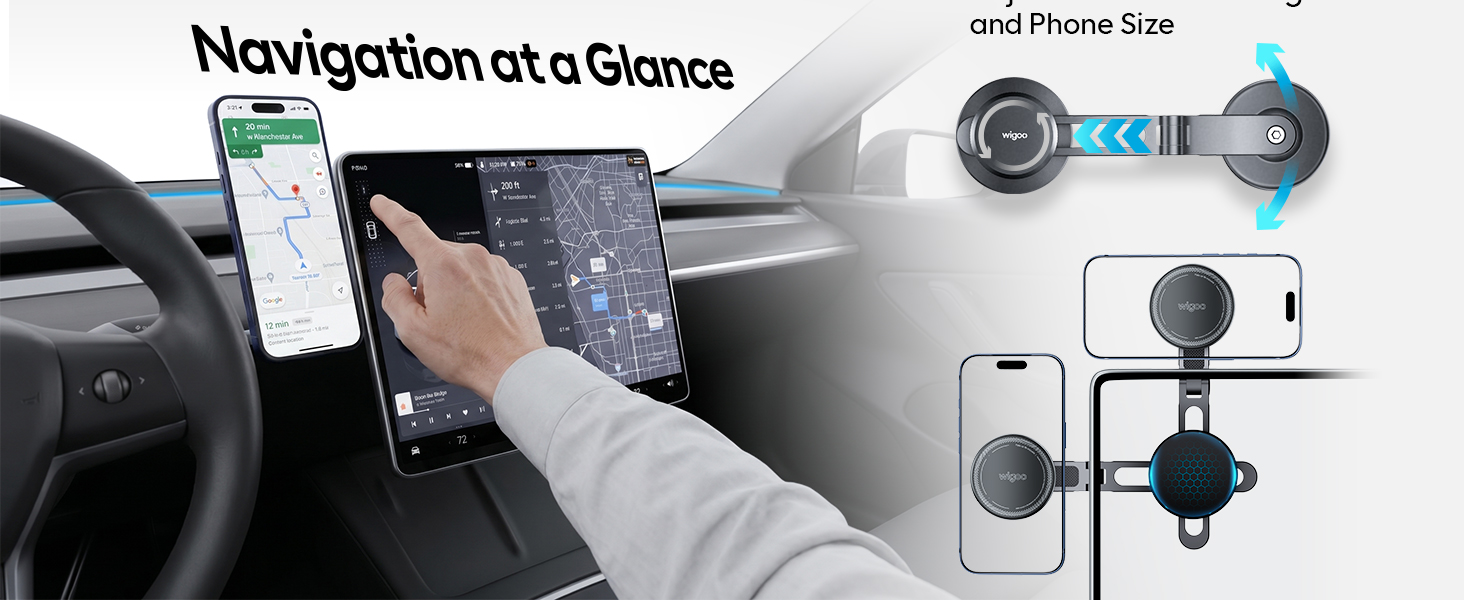 tesla model y model 3 phone mount holder