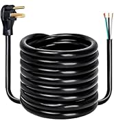 15FT 8 AWG 3 Prong Replacement Power Cord with N6-50P Plug, Heavy Duty 40AMP 250V Extension Cable...