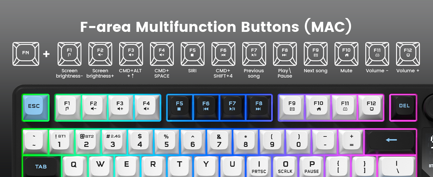 Function keys for MAC