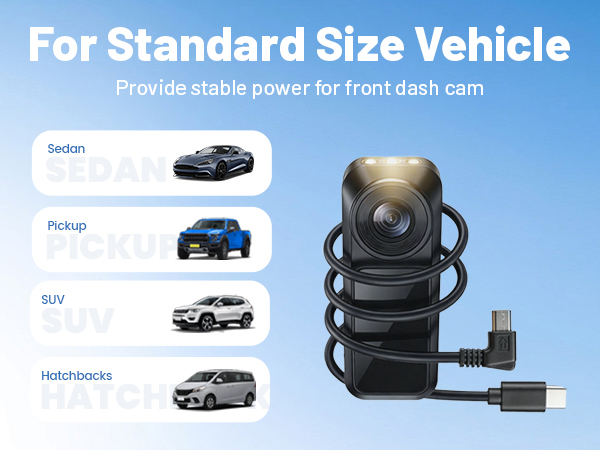 type c usb-c usb c to mini usb mini-b dash cam cable cord power supply charging adapter