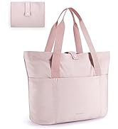 BAGSMART Tote Bag for Women, Foldable Tote Bag With Zipper Large Shoulder Bag Top Handle Handbag ...