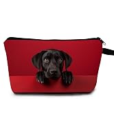 MoCaliduccious Black Labrador Makeup Bag Dog Gifts for Dog Lovers