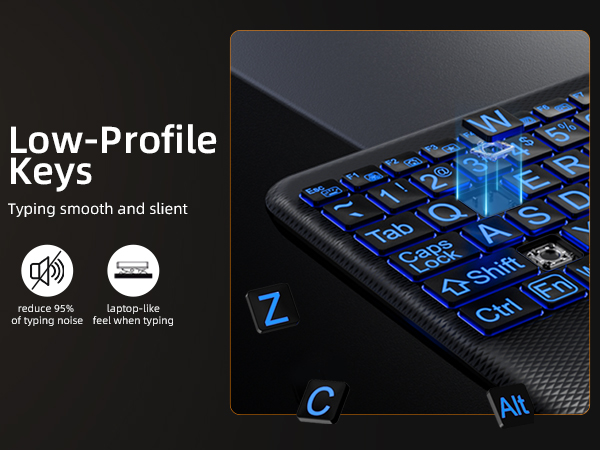 silent wireless keyboard