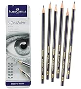 Faber-Castell Graphite Sketch Pencil Set - 6 Graphite Pencils (2H, HB, B, 2B, 4B, 6B), Drawing Pe...
