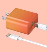 Phone Charger, 2 Pack 20W PD USB C Wall Fast Charger Adapter with 2 Pack 6FT Type C to Lightning ...