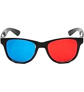 Fansoftiks 1Pc Red and Blue 3D Glasses,3D Viewing Glasses,Universal TV Movie Dimensional Video Fr...
