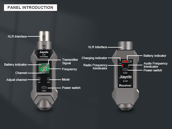 Xlr Wireless transmitter and receiver
