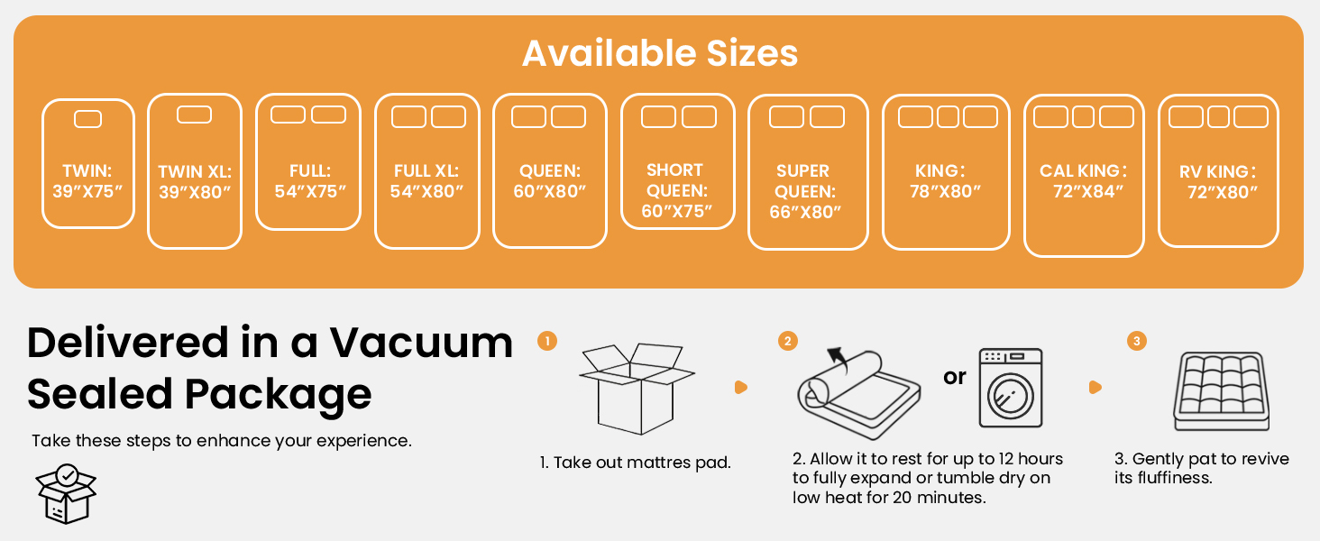 twin full queen king california king mattress pad