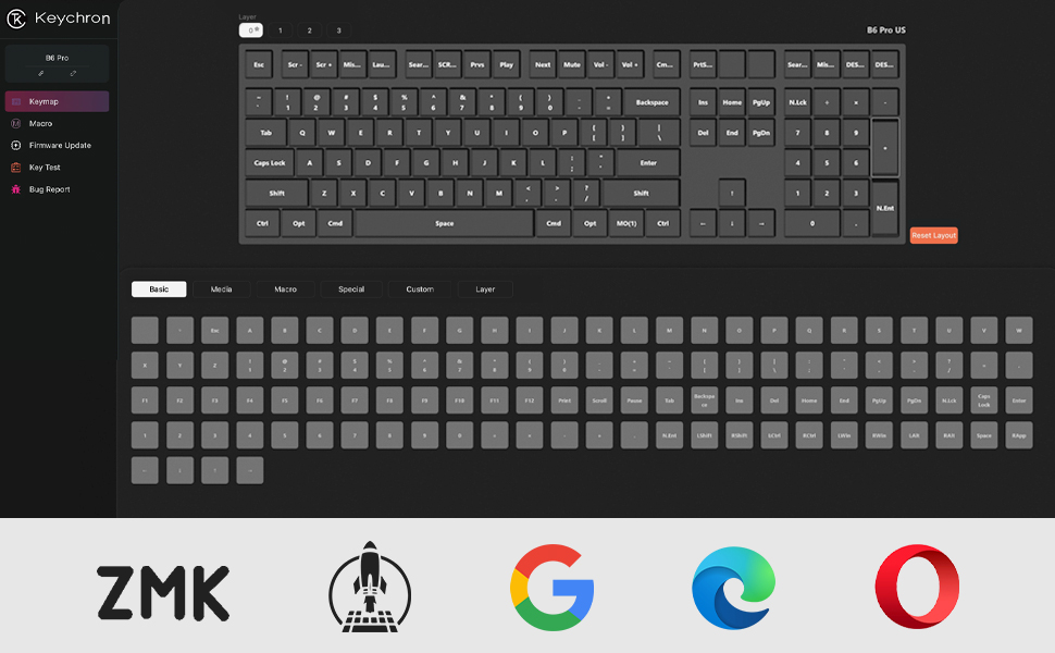 B6 Pro Ultra-Slim Wireless Keyboard