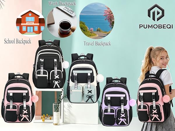 Back to school backpack for girls