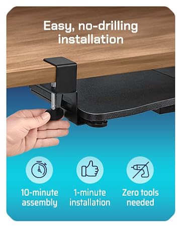under desk keyboard holder