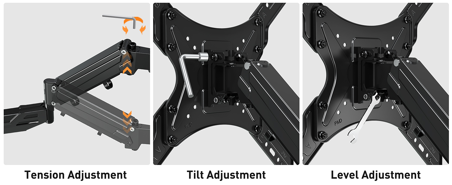 Height Adjustable TV Wall Mount