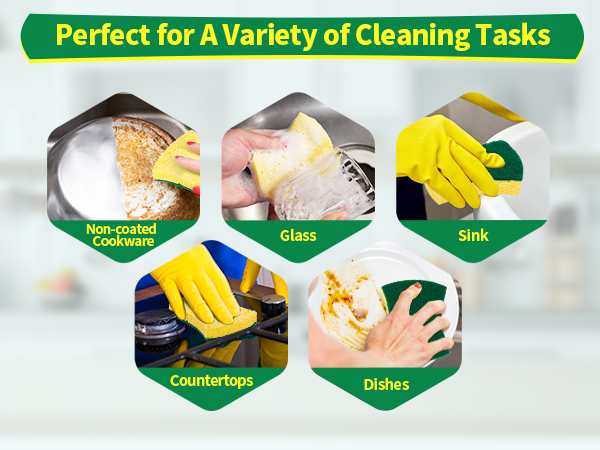 Multipurpose Durable Ergonomic Design Sponge