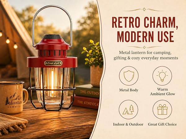 RETRO CHARM, MODERN USE -For camping, gifting &amp;amp; cozy everyday moments