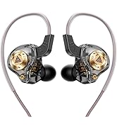 Piluyaa Wired Gaming Headphones IEM Earphones with 1DD,QKZ ENZO in Ear Monitor, HiFi Earbuds, Bas...